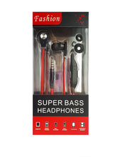 Fashion Super Bass Flat Cable Earphones