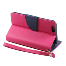 Rugged & Stylish 2-Colour Wallet Case With Stand For IPhone 5/5SE