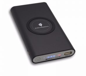 (NEW) 2 in 1 Power Bank & Wireless Charger Qi Standard Of 10000mAh